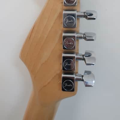 Vintage 1989 Fender Standard Series Stratocaster Kahler 2520 Traditional Fulcrum Tremolo & Nut Original Fender Logo Case Strap Locks Wow image 21