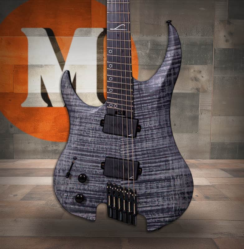 Legator G6FSSL Ghost 6 String Electric Guitar - Black Flame (G6FSSL-BLK) image 1