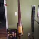 Left-Handed Ibanez UB804-MOB Upswing Electric Upright Bass 2010s - Mahogany Oil Burst