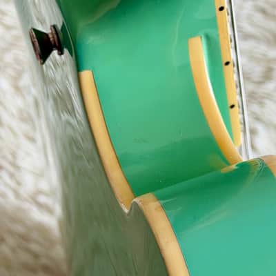 1996 Epiphone Casino Reissue MIK Turquoise Electric Guitar image 19