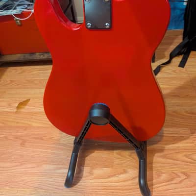 Schott Iron Dragon Tele-Style Electric Guitar – Custom Red Burst Metallic Finish image 7