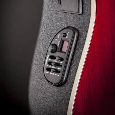 Ovation Celebrity Acoustic/Electric Guitar - Trans Ruby Red image 5