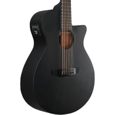 Ibanez AEG721 7-String Acoustic-Electric Guitar - Black Out image 5