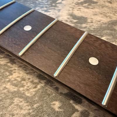 BMC Guitar Neck Tele® Telecaster® 22 Fret Roasted Flame Maple With Rosewood Fingerboard Rounded Fret Ends - 9.5 Radius 22 Fret. (TN105) image 3