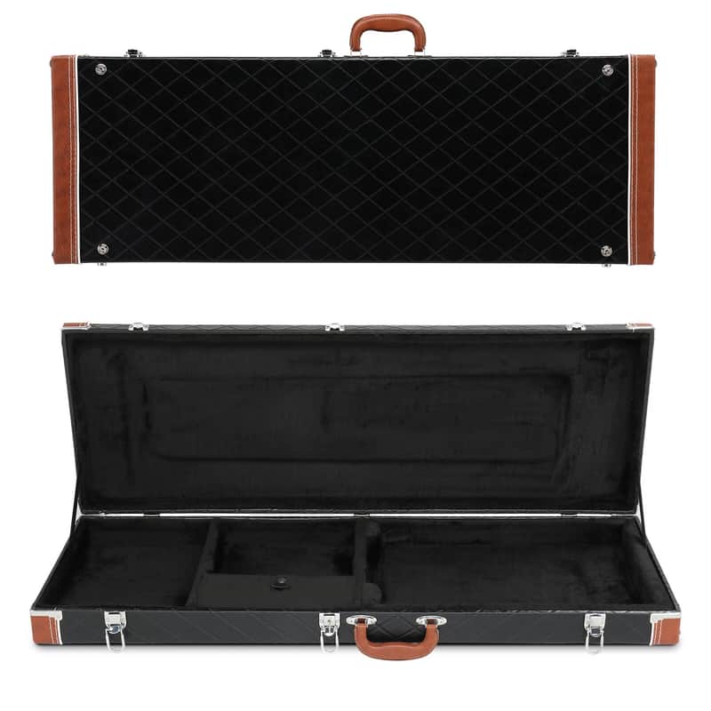 New Ktaxon Hard Case Wooden Hard-Shell for GST GTL 170 SG Electric Guitar With Lock image 1