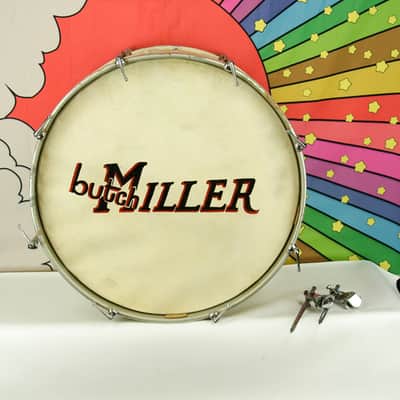 1960's Premier Bass Drum, White Marine Pearl, Pre-International Metric  Size image 1
