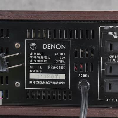 DENON PRA-2000 Stereo Pre-Amplifier in Good Condition image 25