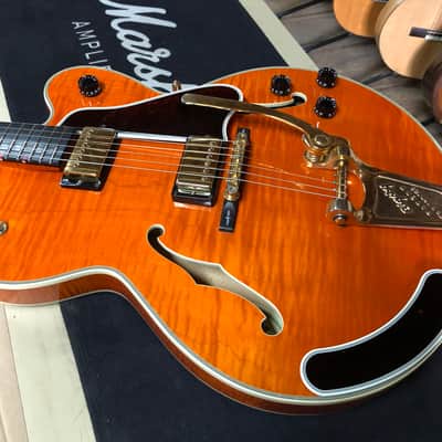 Rare Gibson Chet Atkins Country Gentleman de 1992 Sunrise Orange USA avec ses papiers et étui image 10