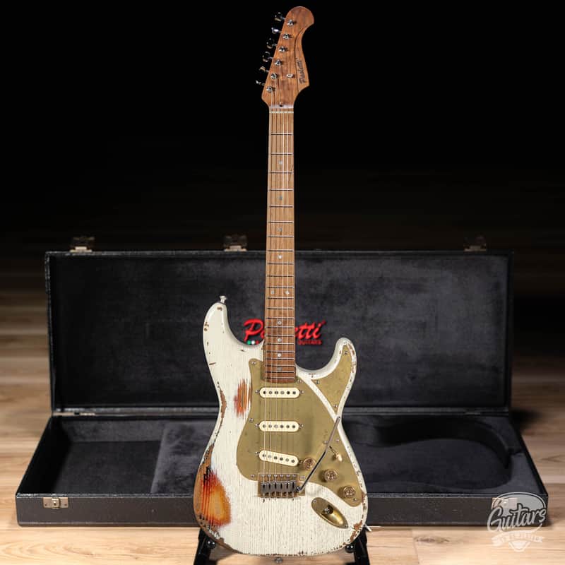 Paoletti Alfa Loft SSS Maple Neck “Stratospheric” S-Style – Heavy White image 1