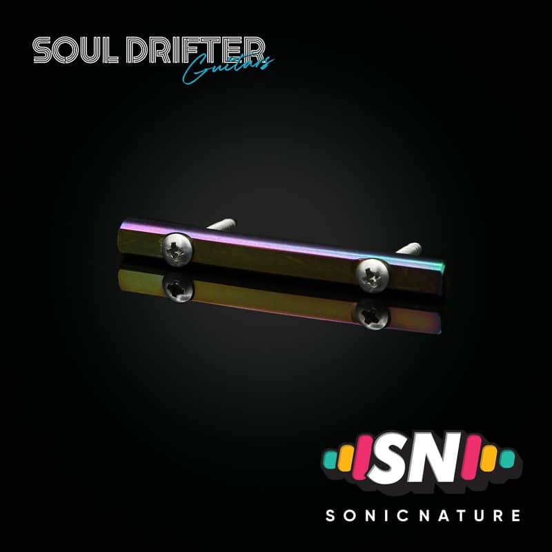 Sonic Nature GR5 Titanium String Retainer - Rainbow w/Black Screws image 1