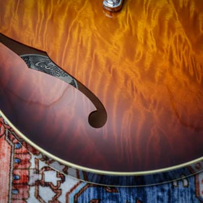 COLLINGS USA SoCo Deluxe Semi-Hollow "Tobacco Burst + Rosewood" (2023) image 8