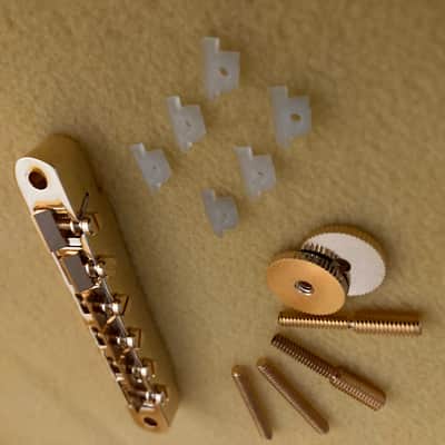 Gibson PBBR-020 ABR-1 “Wired” Tune-O-Matic Bridge 24K Gold plated with Brass and Nylon Saddles.- 2025 image 10