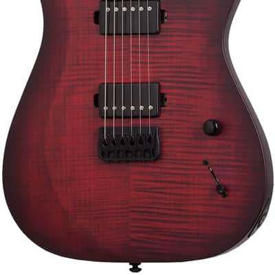 Schecter Sunset-6 Extreme Scarlet Burst image 1