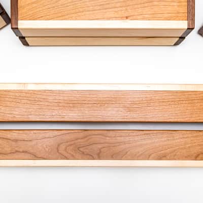 Custom made Hardwood Pedalboard Large 600x150x50mm image 3