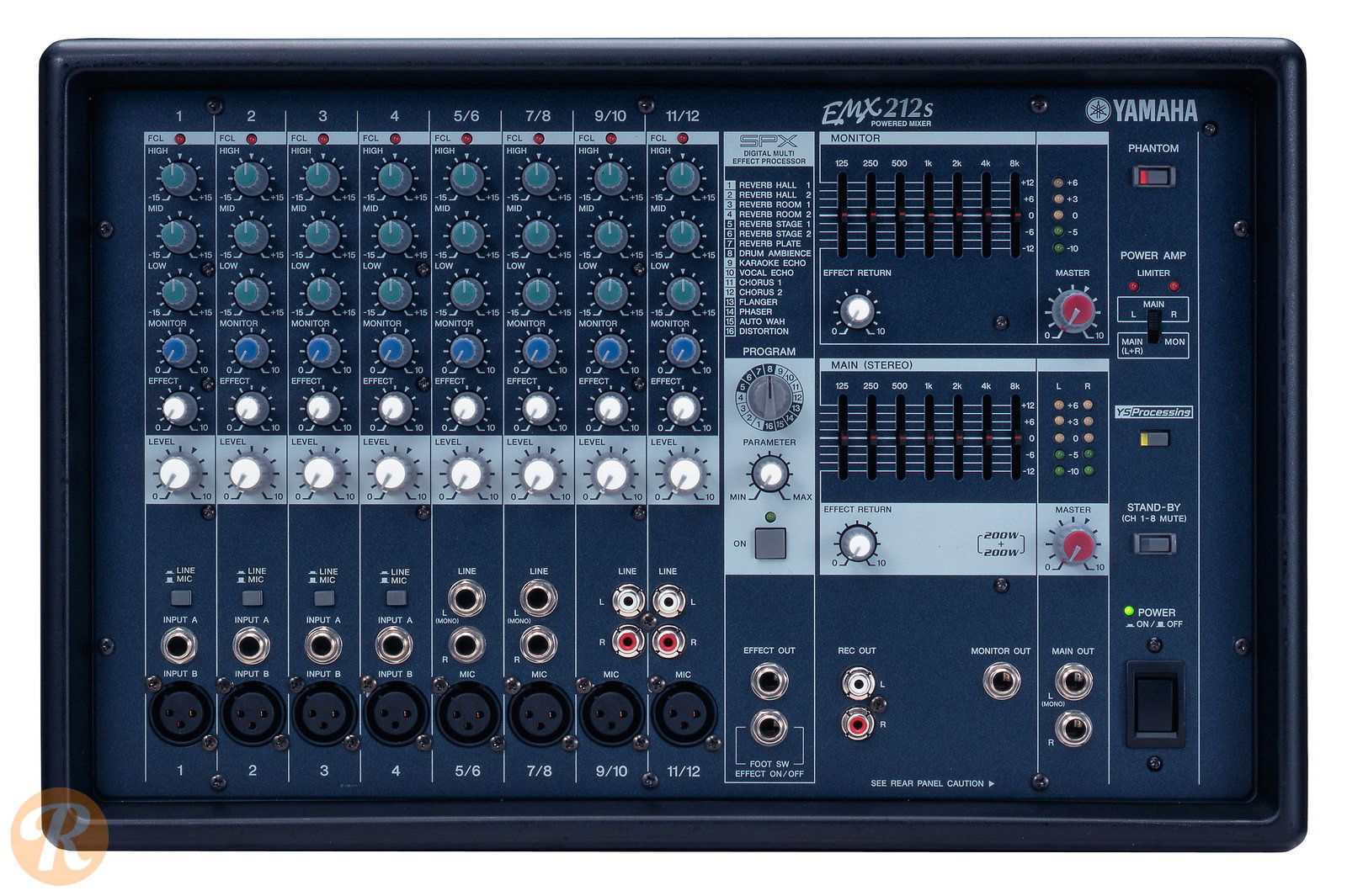 Yamaha EMX212S 12 Channel 200-Watt Powered Analog Mixer | Reverb