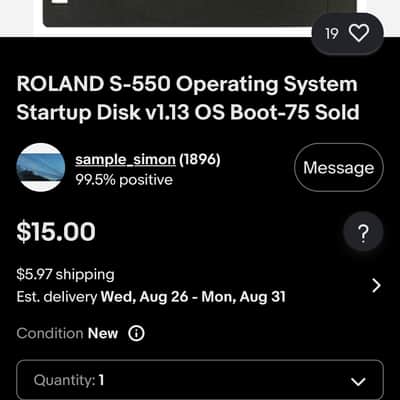 Qty 2 Roland  S550 Samplers with Extras!! image 12