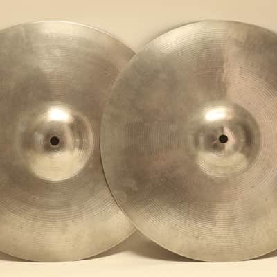 Ludwig Paiste 14" Hi-Hat Cymbals, Medium Weight, No Nicks, No Cracks, No Dents, No Waves, No Flea Bites or Chips - 1960s-70s / INSPECTED & TESTED image 1