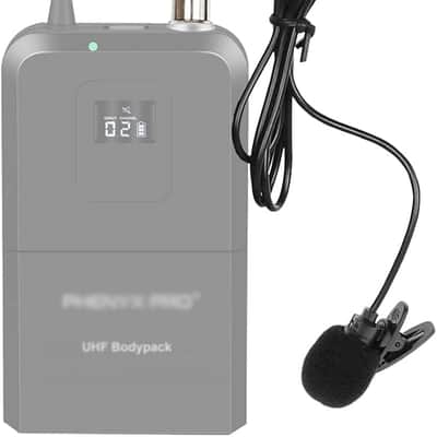 Microphone with Mini XLR Jack, Hand-Free Clip-on Lapel Mic Compatible with Wireless Mic System UHF bodypacks Voice Amplifier image 3