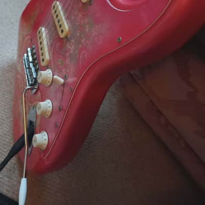 Fender Stratocaster 1985 made in Japan. All original. Paisley Pink. The Pink Panther. image 15
