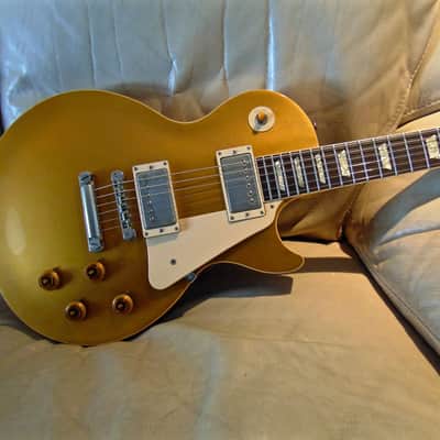1987 Gibson Les Paul Reissue '59 Goldtop Prehistoric (Tim Shaw PAFs) Nirto Goldtop Rare&Collectable image 4