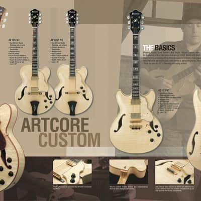 Ultra Rare 2006 Ibanez Awd-102-nt Artcore Custom Natural semi hollow body image 21