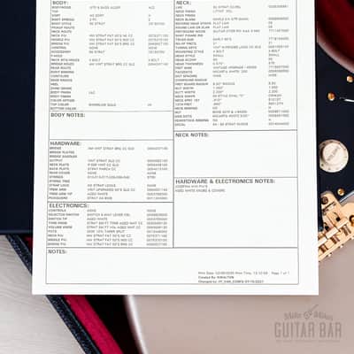 2025 Fender Custom Shop Masterbuilt Yuriy Shishkov ‘60s Stratocaster Shoreline Gold w/ Case, CoA image 16