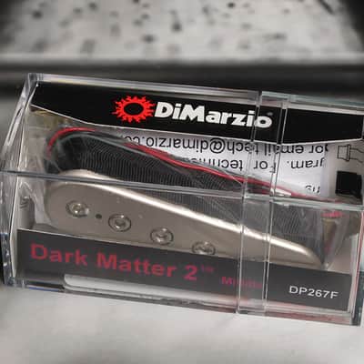 DiMarzio DP267F F-Spaced Dark Matter 2 Middle Single Coil - Satin Nickel image 1