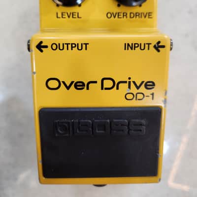 Boss OD-1 Over Drive (Black Label) 1977 - 1985 - Yellow image 1