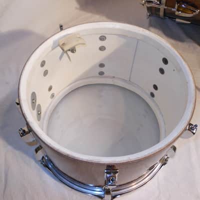 Ludwig Vintage 1966 Burgundy Sparkle Downbeat Drum Set 20".14",12" EXCELLENT!! image 14