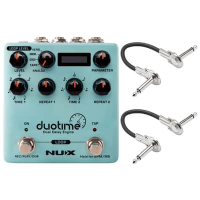 New NUX NDD-6 Duotime Dual Delay Engine Guitar Effects Pedal image 1