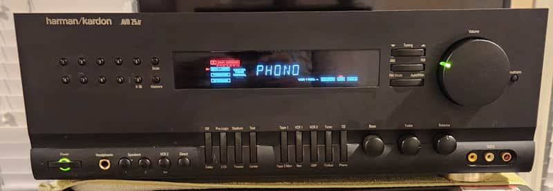Harman Kardon Harman Kardon AVR 25 II  classic, 5.1-channel analog A/V receiver 90s  - Black