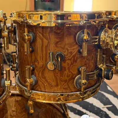 SONOR SQ2 Walnut Roots 24k GOLD PLATED hardware =22,8,10,12,14,16”= <<LIKE NEW 100%>> Bild 6