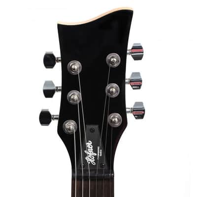 Hofner HOF-HCT-SH-MO-O Shorty Electric Travel Guitar - Metallic Orange - with Gig Bag image 8