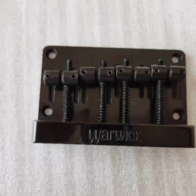 Black Warwick 4 String Bass Guitar Bridge image 4