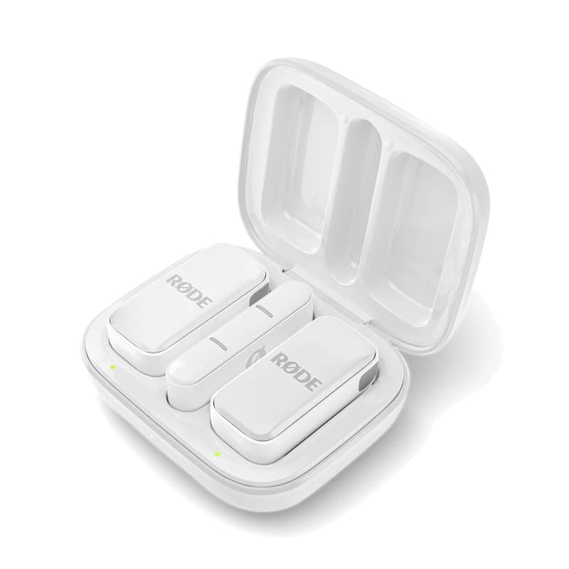 RODE Wireless Micro (USB-C) Ultra Compact Dual Microphone Kit - White (WIMICROC) image 1