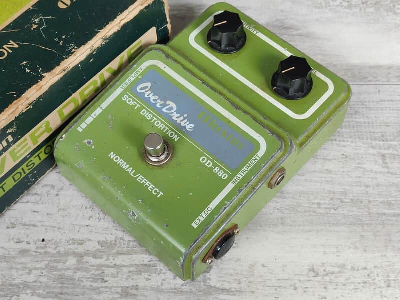 ギター Maxon OD-880 SOFT DISTORTION OD880 1976 Maxon OD-880 Soft Distortion Vintage Overdrive Pedal w/Box