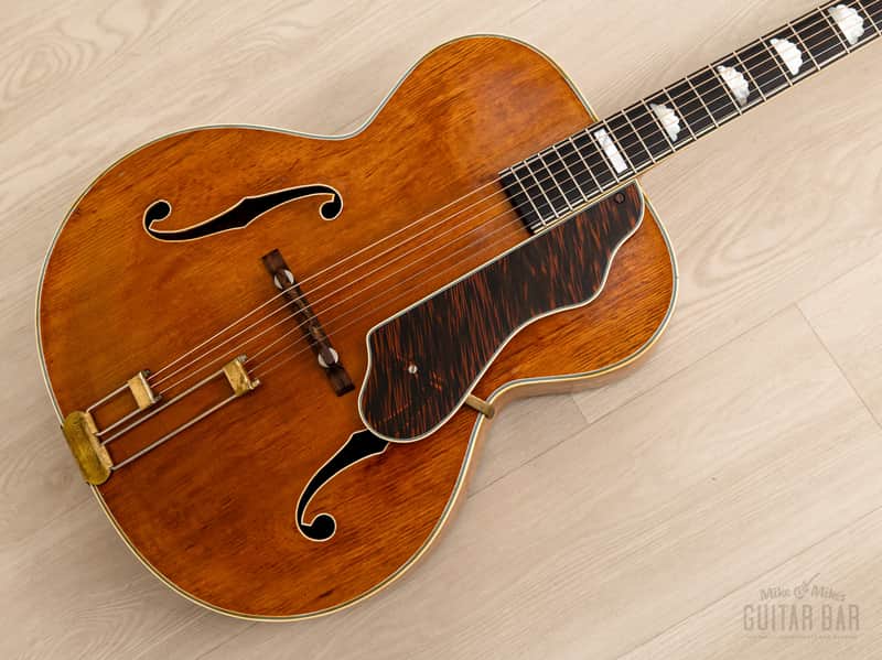 1941 Epiphone DeLuxe Pre-War Vintage Archtop Acoustic Guitar Blonde w/ Case image 1