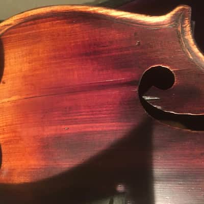 "Stainer" Violin Full sized 4/4 labeled 1697 Shaded dark brown image 5