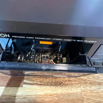 Denon DR-M30HX Black Cassette Deck HX Pro 3 Head Dual Power Suply Capstan Japan made image 4