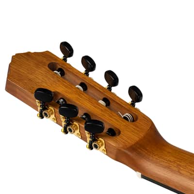 Ortega R133-7 Pro Solid Spruce Top Nato Neck Nylon 7-String Classical Acoustic Guitar w/Gig Bag image 17