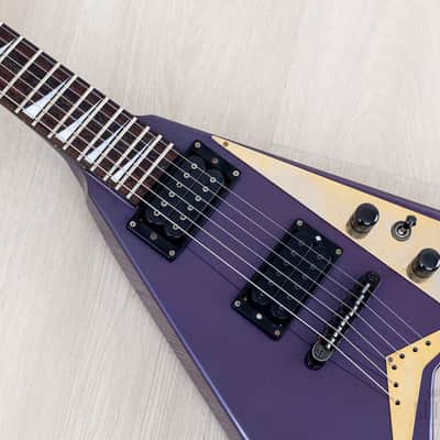 1993 Grover Jackson Randy Rhoads Standard V Blue Purple w/ DiMarzio DP100 Super Distortion image 7