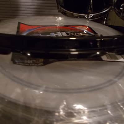 2 / 14' S-HOOP BLACK SNARE DRUM RIMS 10 HOLE BATTER / RESONANT image 5