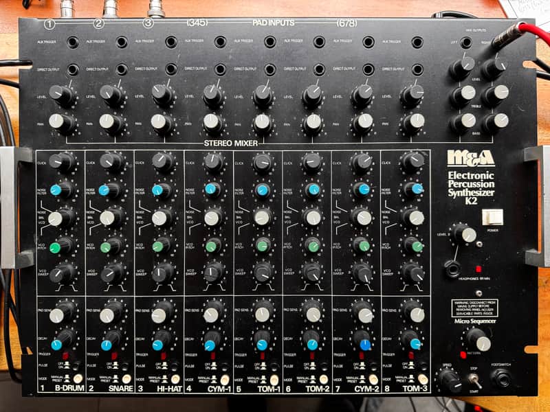 M&A ( Ultimate Percussion ) Electronic Percussion Synthesizer K2 1984 - Black image 1