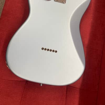 Partscaster Double Cut T-Style Guitar with Warmoth Neck and Body - Blue Ice image 12
