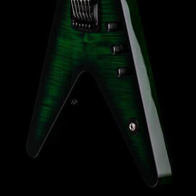 Dean USA ML Flame Top Kahler - Emerald Green Burst #21098 image 7