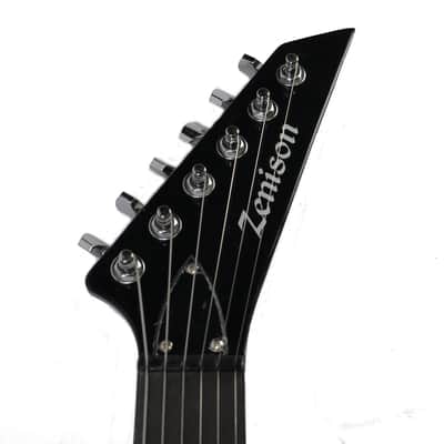 Zenison ELECTRIC GUITAR Black 6 String Right Handed Hard Rock Heavy Metal Style image 5