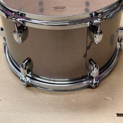 Pearl Export Series 12"x8" Rack Tom – Brushed Steel Finish – Brand New (No Box) image 6