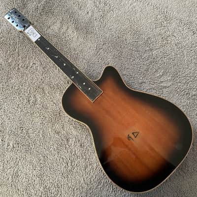 Sunburst Dobro Resonator Guitar, Plywood and Mahogany Body, Maple Neck and Rosewood Fingerboard image 2