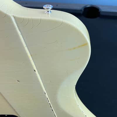 Video! Goofed 2021 Gibson Custom Shop Murphy Lab '64 Johnny Winter Signature Firebird V Polaris White Aged image 25