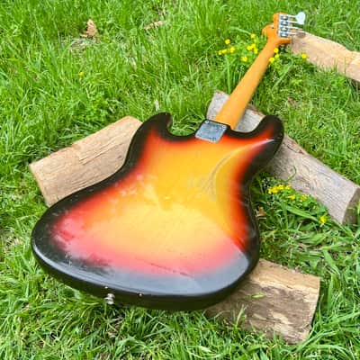 Vintage Fender 1966 Jazz Bass Bound Neck Dot Inlays image 23